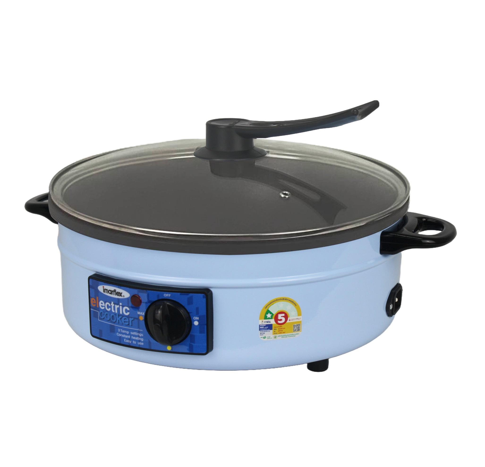 Imarflex Liter Pressure Cooker Price Electric Pan (Blue) Model IP-134